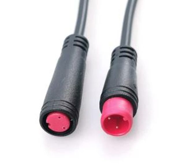 Hovedbilde Hunn hann kabel 2 pin for elsykkel - vanntett -20 cm