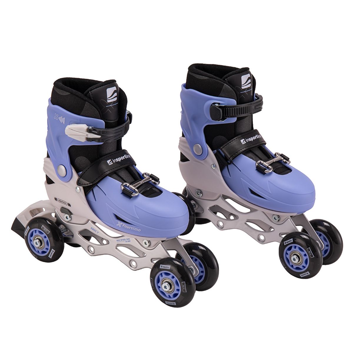 4-i-1 justerbare skøyter Foursimo fra inSPORTline - blå