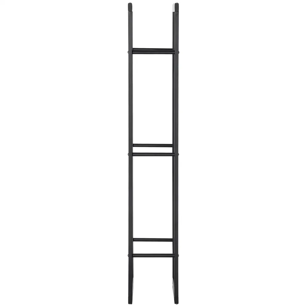 Høyt vedstativ i stål - svart, 150 cm