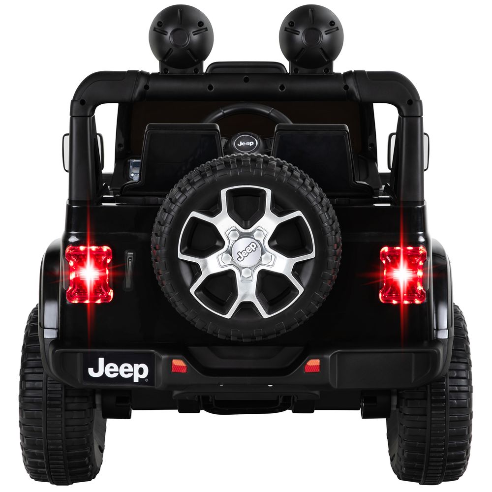 Elbil for barn Jeep Wrangler Rubicon - hvit/sort