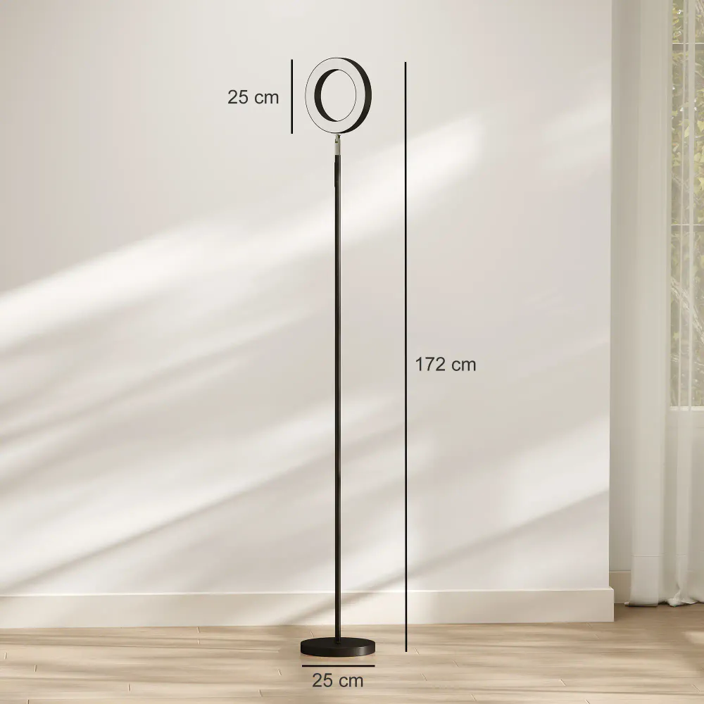 Smart RGB-gulvlampe med justerbart ringhode