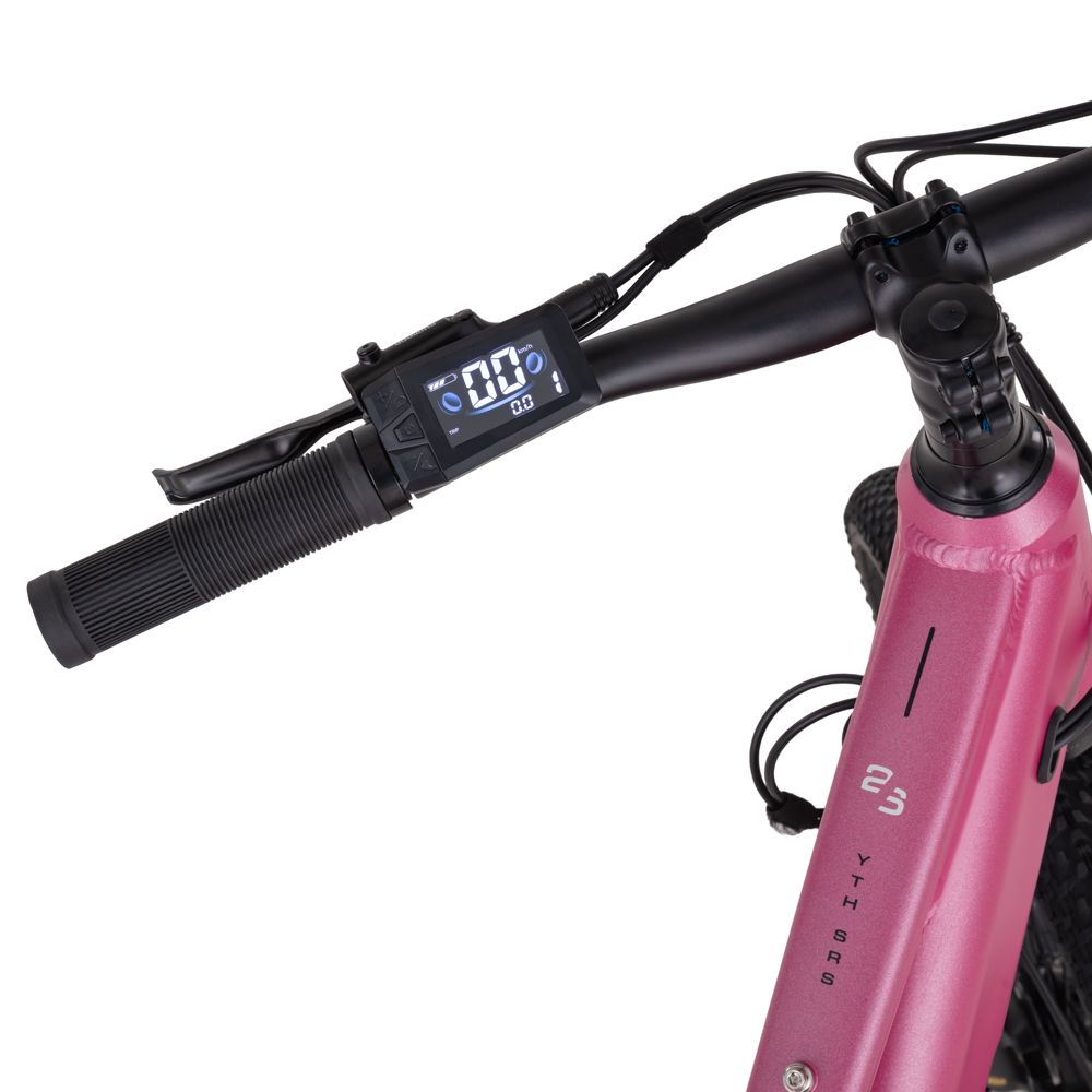 Elektrisk Terrengsykkel Barn 24” - blå/Rosa - 130-155 cm