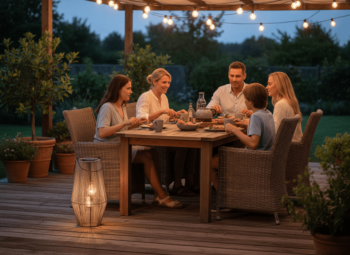 Solcelle lanterne 47 cm grå - 2-pk