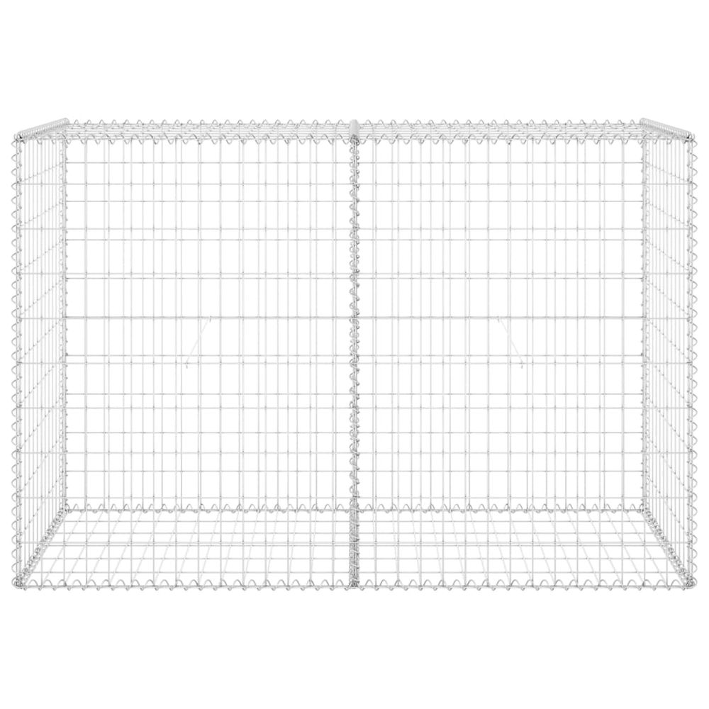 Gabion med dekker galvanisert stål 150x60x100 cm