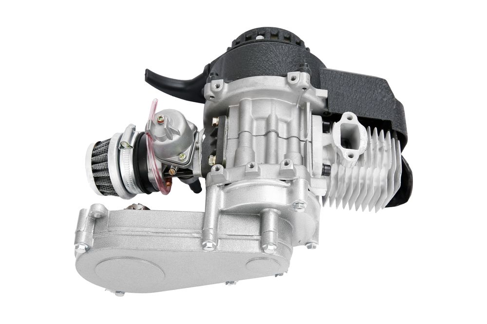 49cc Dirtbike Motor 14ZS | 2-takts Svart m/ Girkasse
