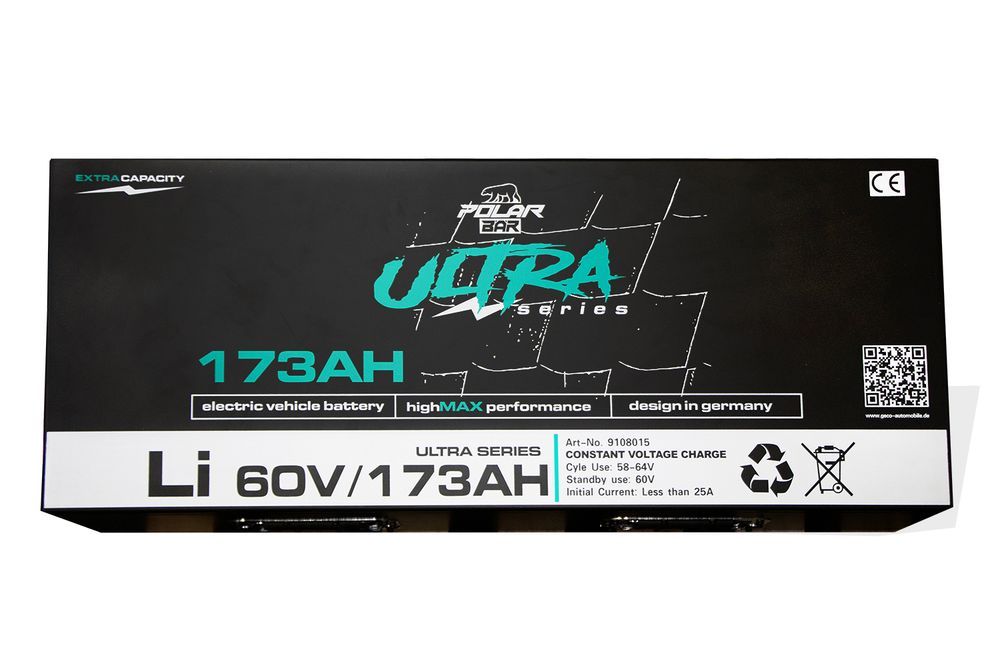 Polar Bär 60V 173Ah LiFePO4 Batteri med Bluetooth BMS