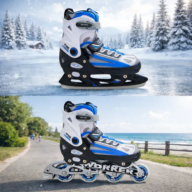 Hovedbilde 2 i 1 skøyter / rollerblades - Worker Nolan - blå