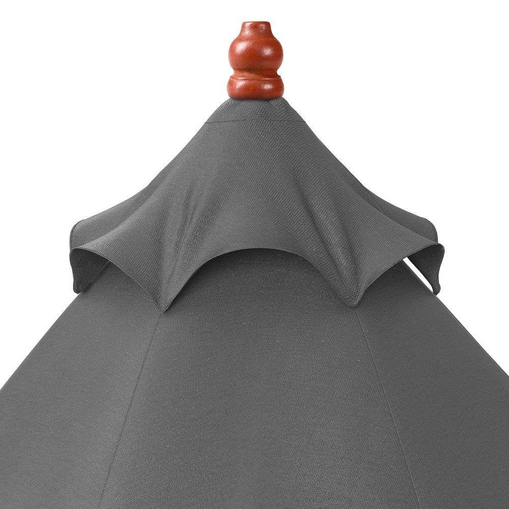 Parasoll antrasitt tre Ø330cm UV-beskyttelse 50+