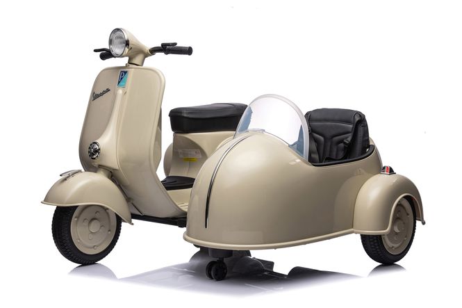 Hovedbilde Vespa el-scooter for barn med sidevogn 12V