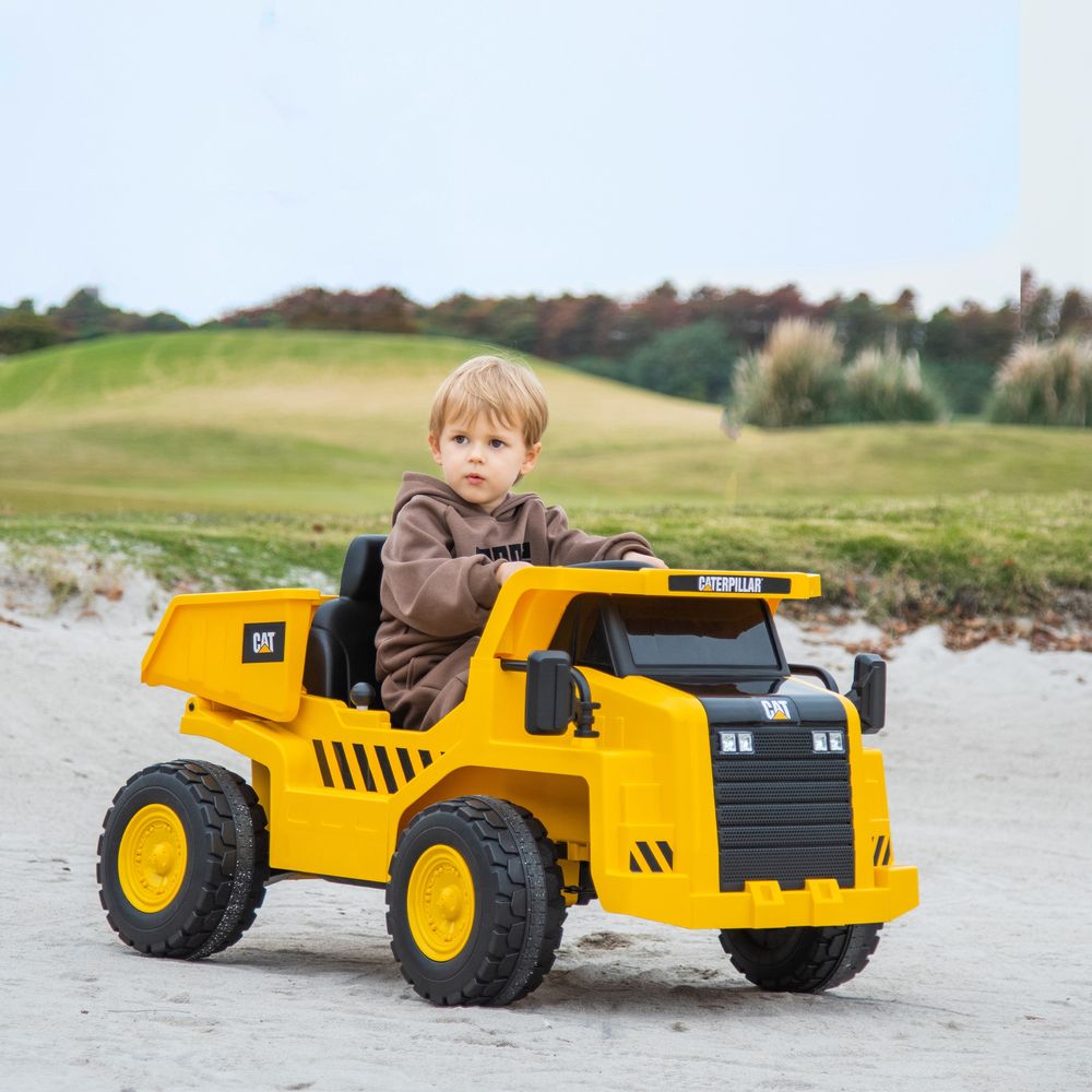 Caterpillar - Elektrisk dumper for barn 3-6 år - 12 v