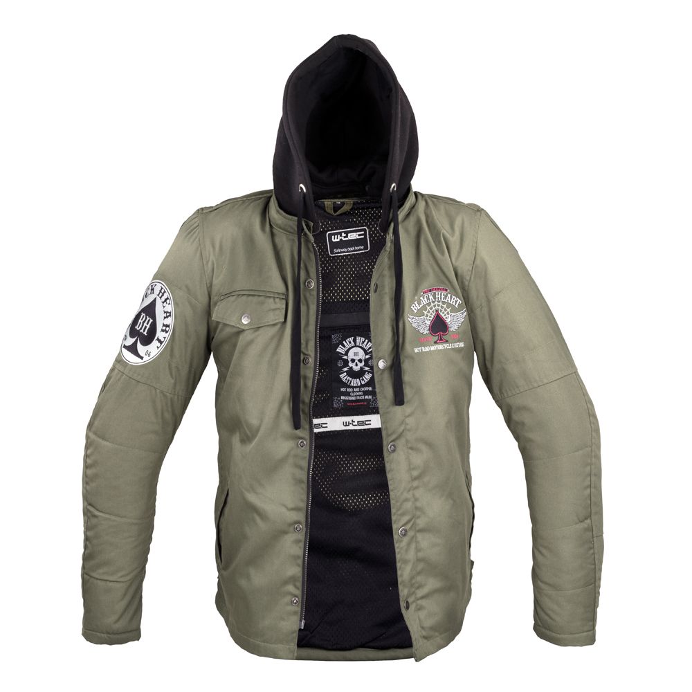 Motorsykkeljakke herre - W-TEC Black Heart Hat Skull