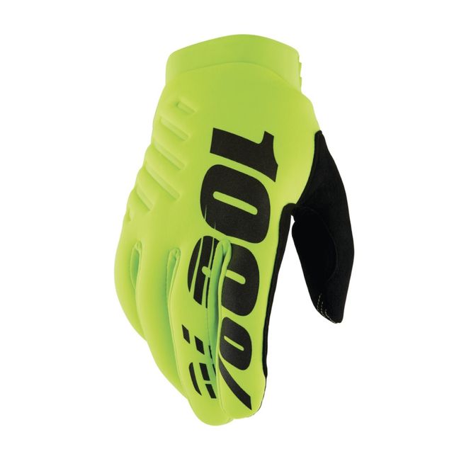 Hovedbilde 100% Brisker motocrosshansker herre – fluo gul/svart