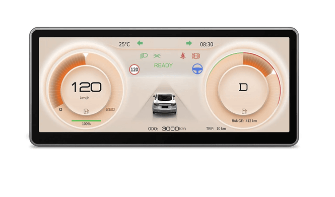 Hovedbilde 8,9 tommers digitalt instrumentpanel til Tesla Modell 3 og ...