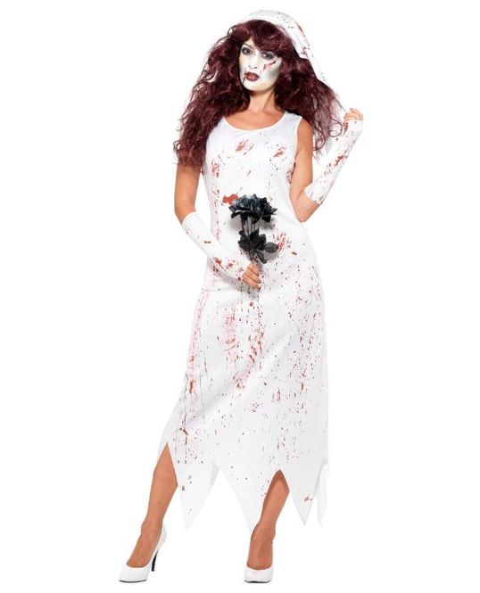 Hovedbilde Zombie halloween brud kostyme XS