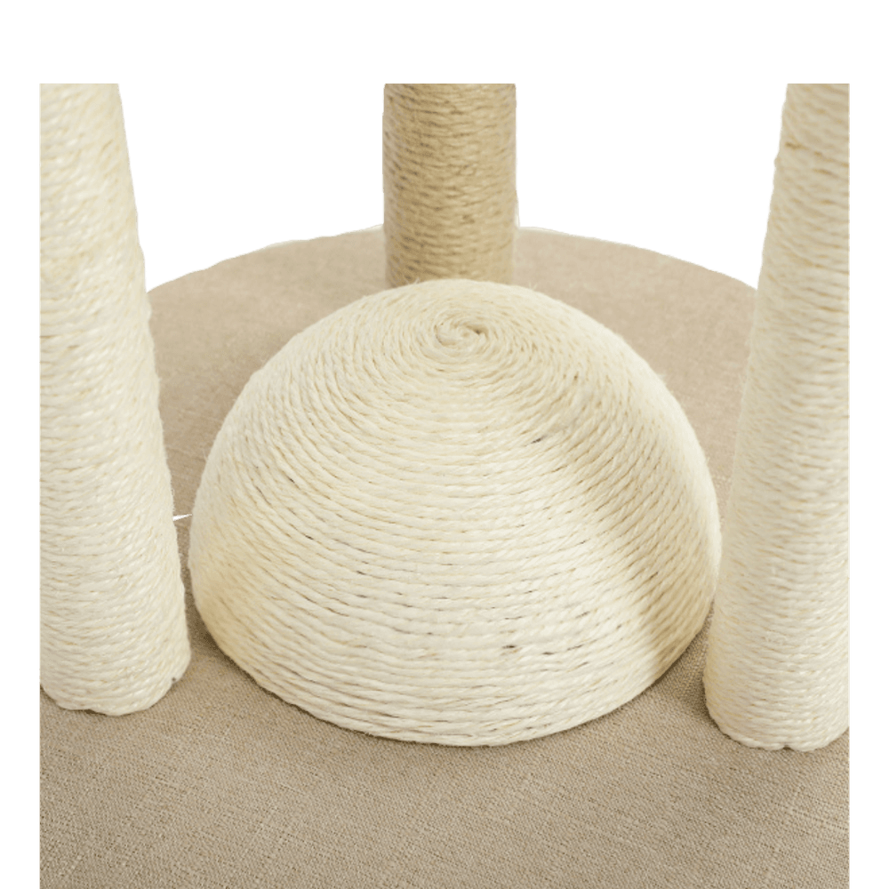 Kompakt kloretårn med 3 klorestolper – beige
