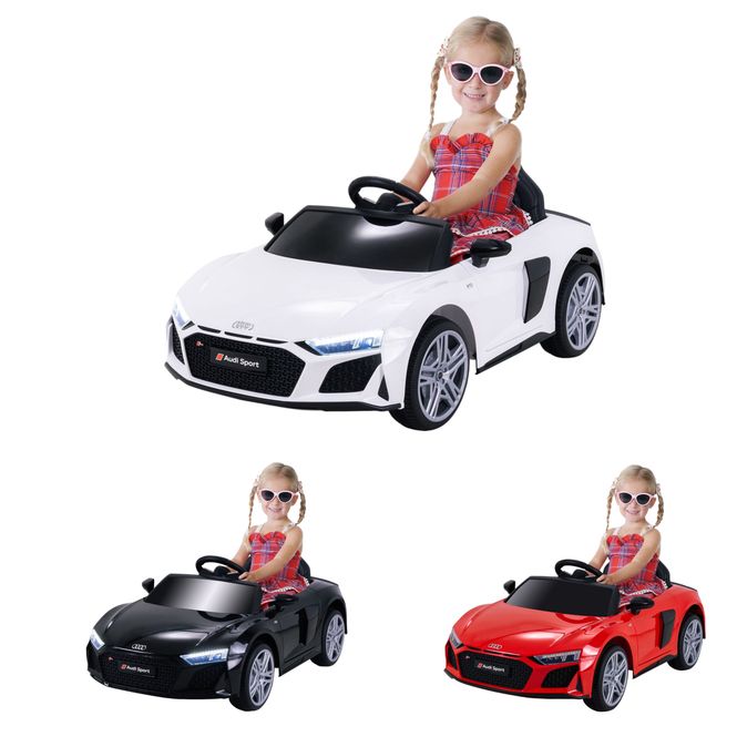 Hovedbilde Elbil for barn Audi R8 Spyder 60 watt - rød/sort/hvit