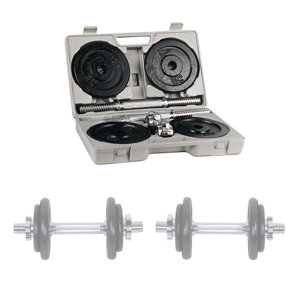 Dumbbell Sett med Koffert - 2x10 kg inSPORTline