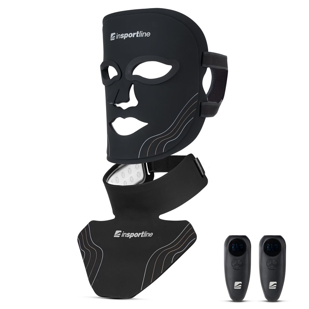 LED Lysterapimaske med Hals- og Dekolletémaske inSPORTline Radora