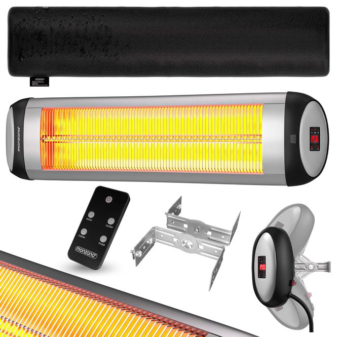 Hovedbilde Terrassevarmer infrarød MZH2501 Sølv – 2500 W