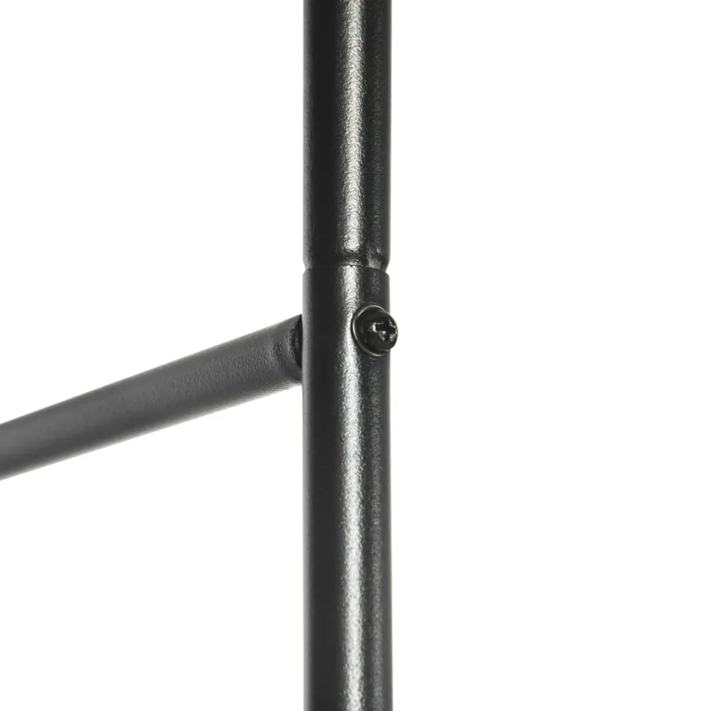 Hagebue og rosebue i svart metall – 140 x 240 cm