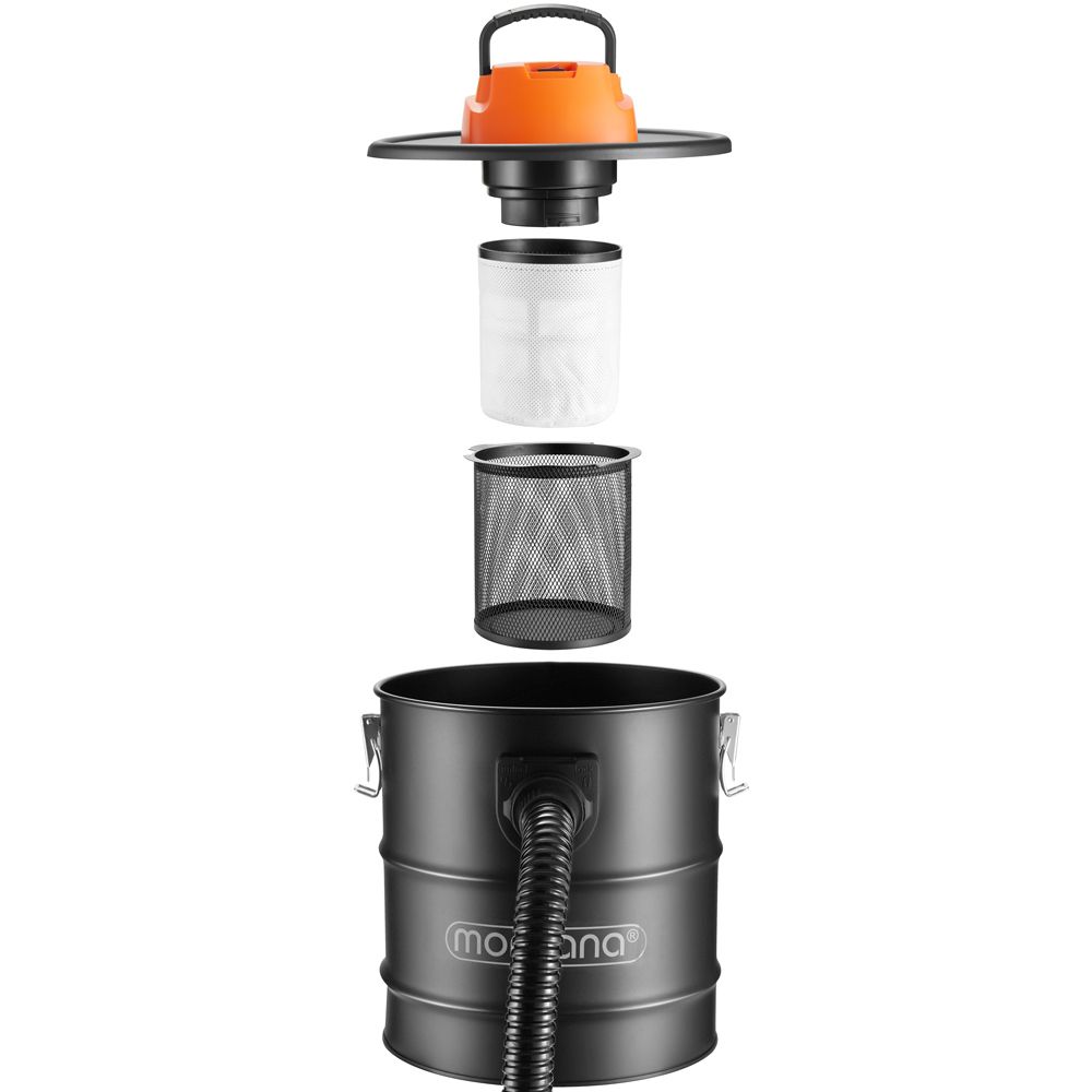 Aske støvsuger sort/oransje - 1200 watt
