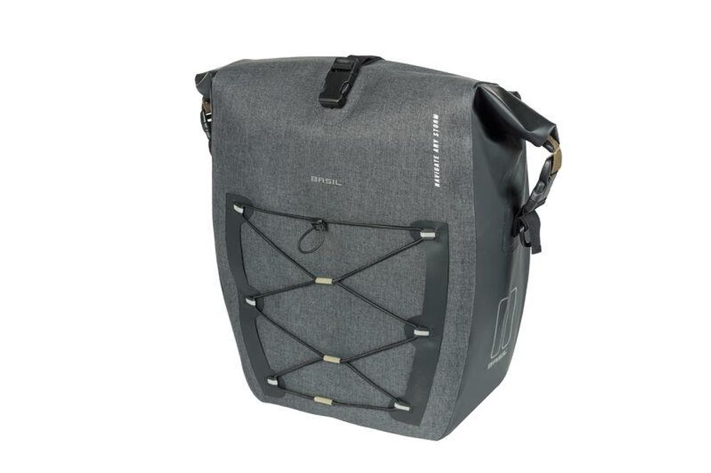 Sideveske M Basil Navigator MIK-Side Grå -15l