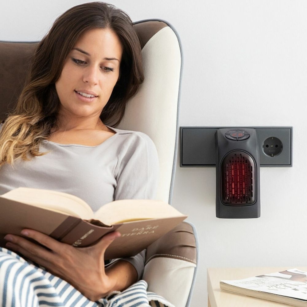 Bærbart minivarmeapparat med justerbar temperatur (400W)