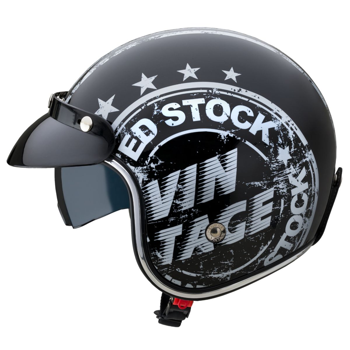 MC-hjelm W-TEC Café Racer - Vintage Stock
