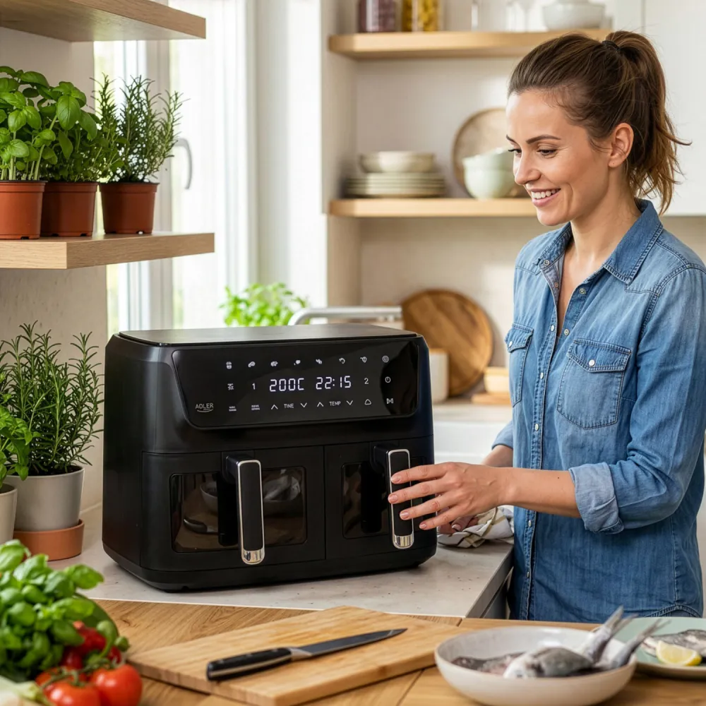 Dobbel airfryer 11L AD 6324 – Adler