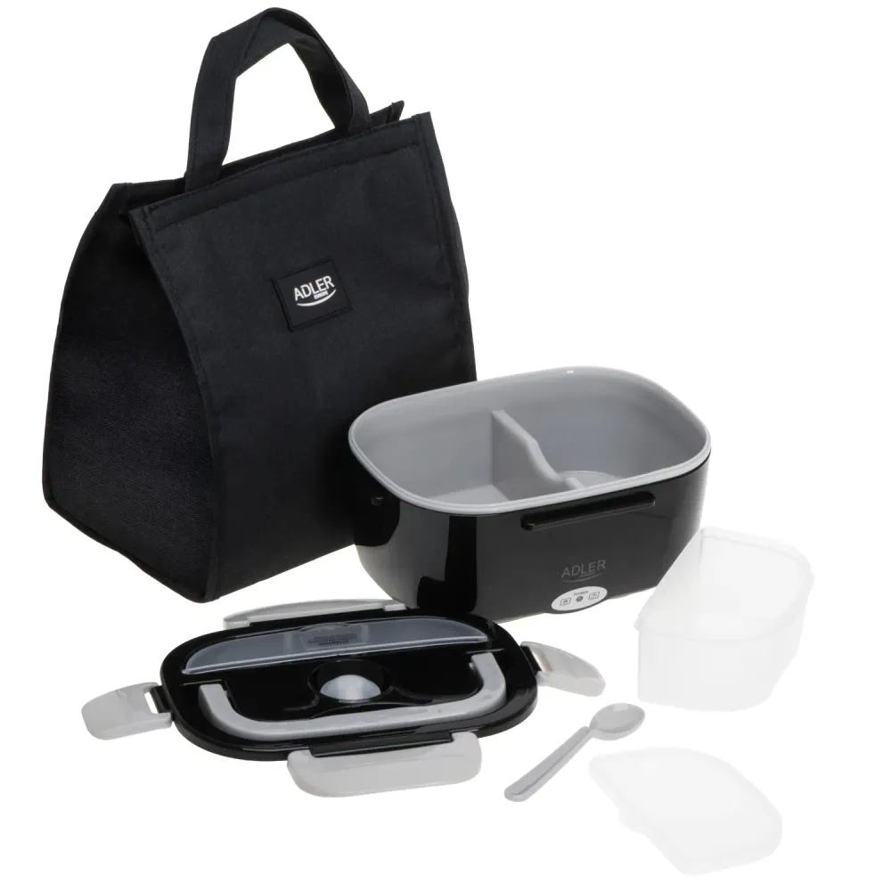 Elektrisk matboks med isolert bag - sort