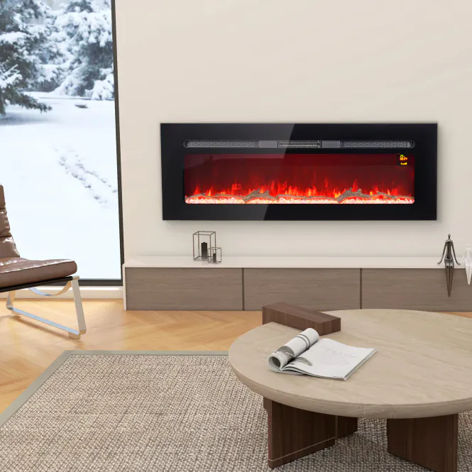 Hovedbilde Veggmontert/innebygget elektrisk peis 1800W - 127x45 cm