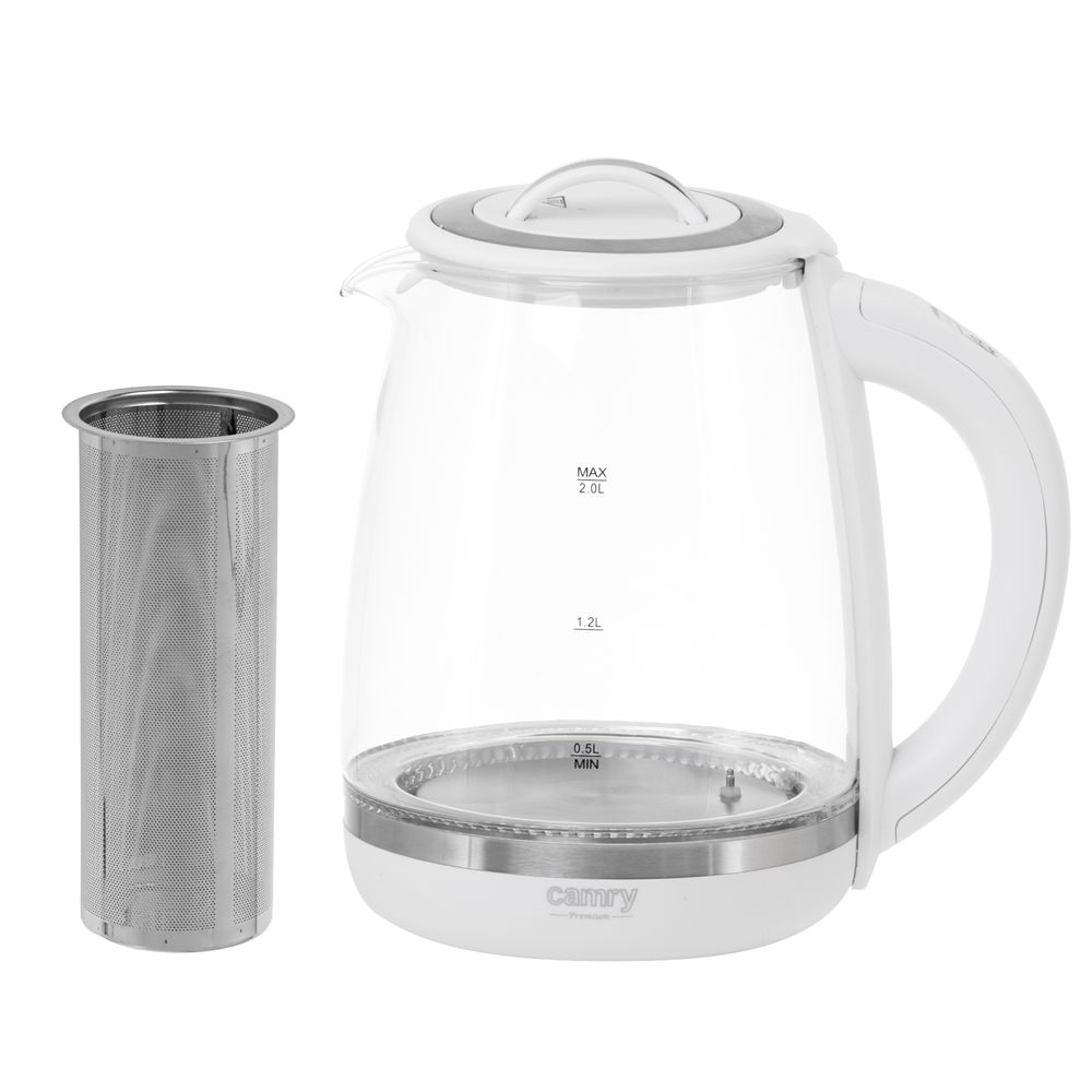 Vannkoker med temperaturkontroll og teinfuser - 2L