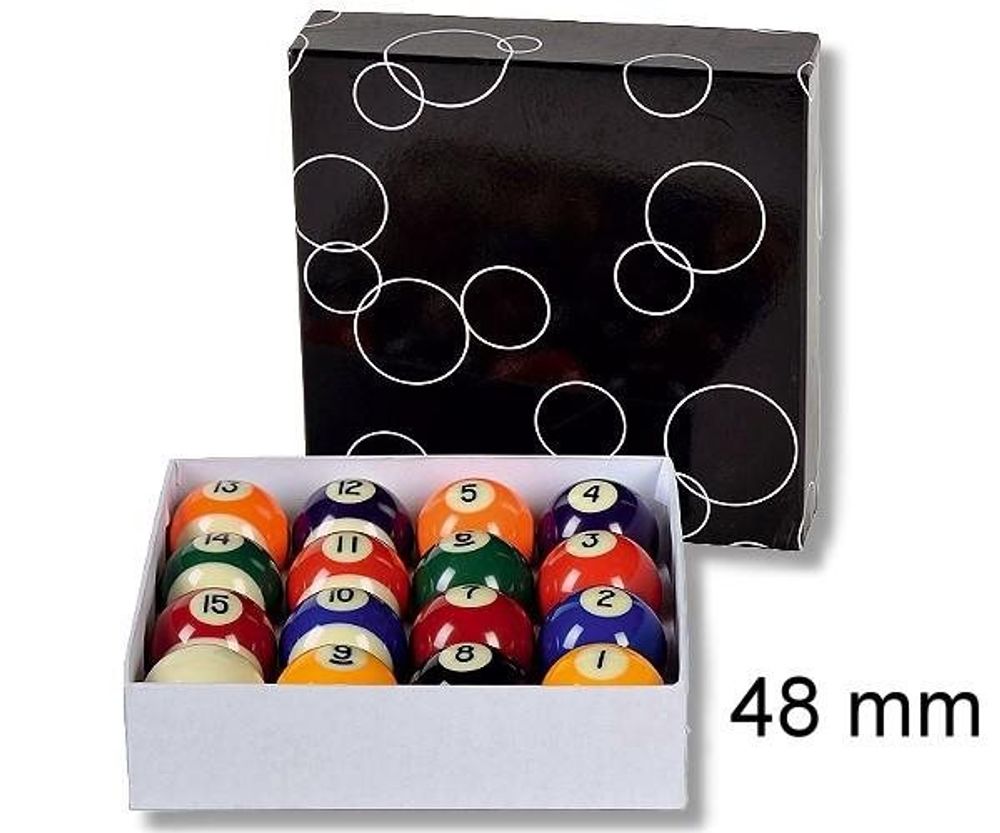 Biljardballer til biljardbord - 48 mm