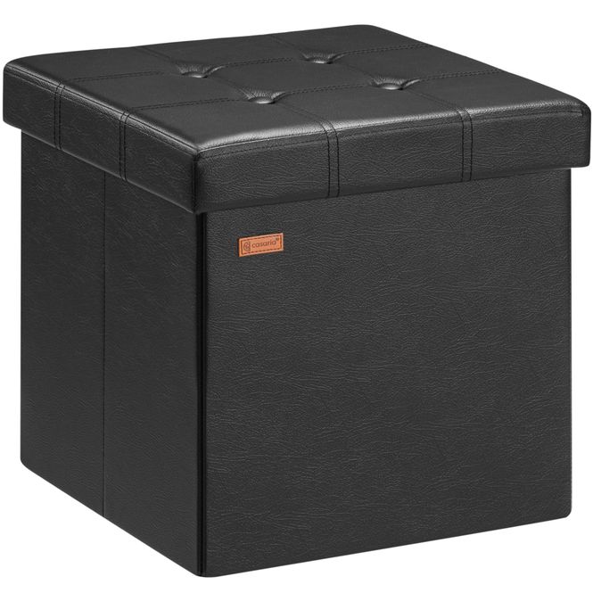 Hovedbilde Puff/krakk med oppbevaringsplass 40x40x40 cm - sort