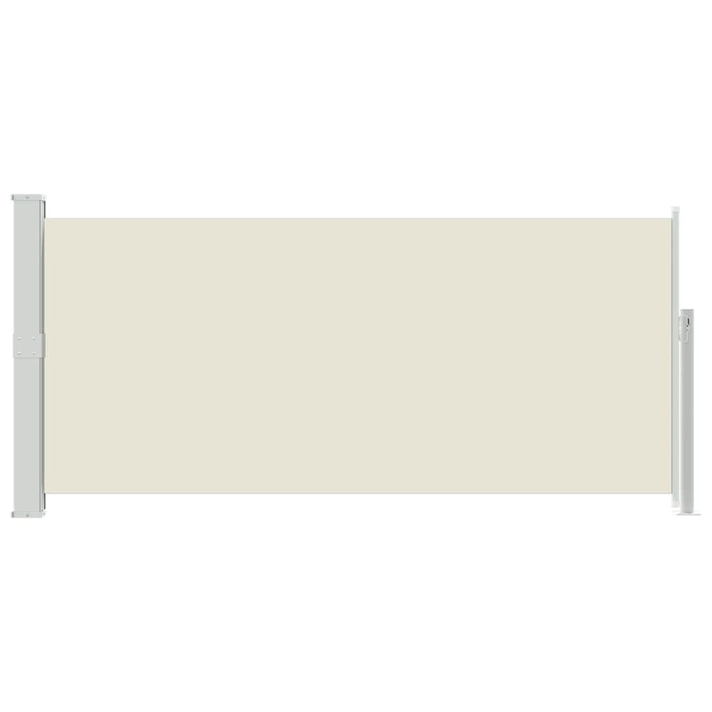 Uttrekkbar sidemarkise 140x300 cm - kremhvit