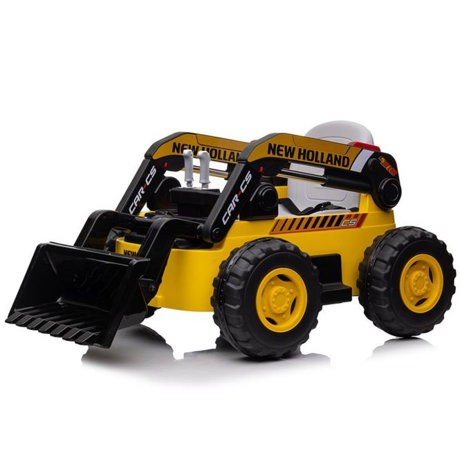 Hovedbilde New Holland Load 4x12V - barnebil med lærsete
