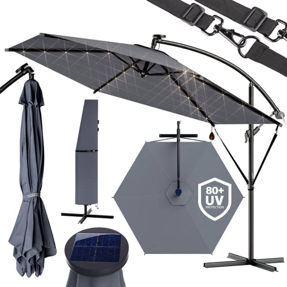LED parasoll hengende Ø300 cm Haiti - fargevalg