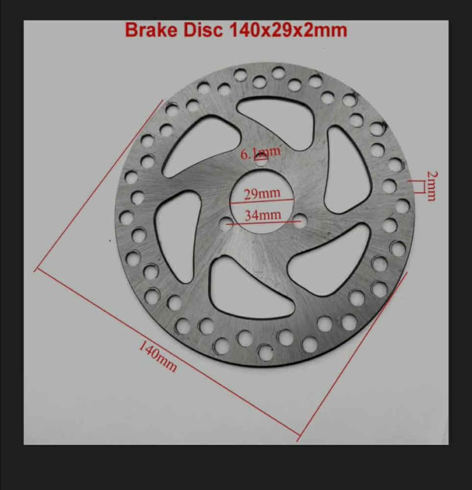 Bremseskive bak LIA-HP-ATV-8, 140 mm