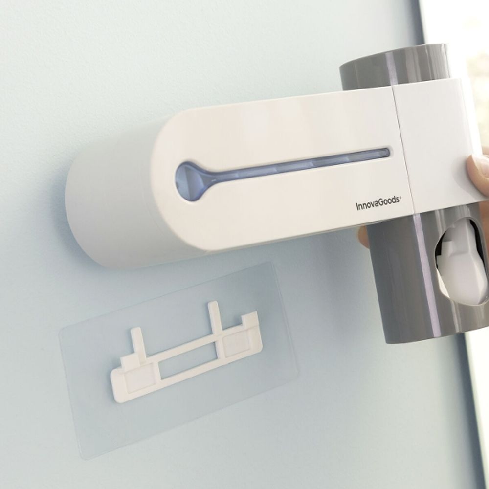 UV-tannbørstesterilisator med tannkremdispenser