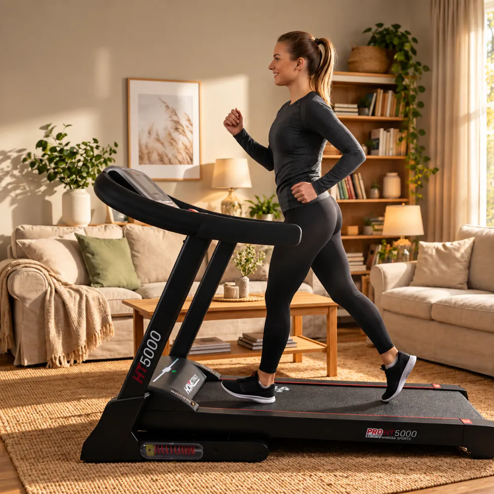 Tredemølle Hometrack HT5000 18 km/t 7 HK 15% stigning – Miweba Sports