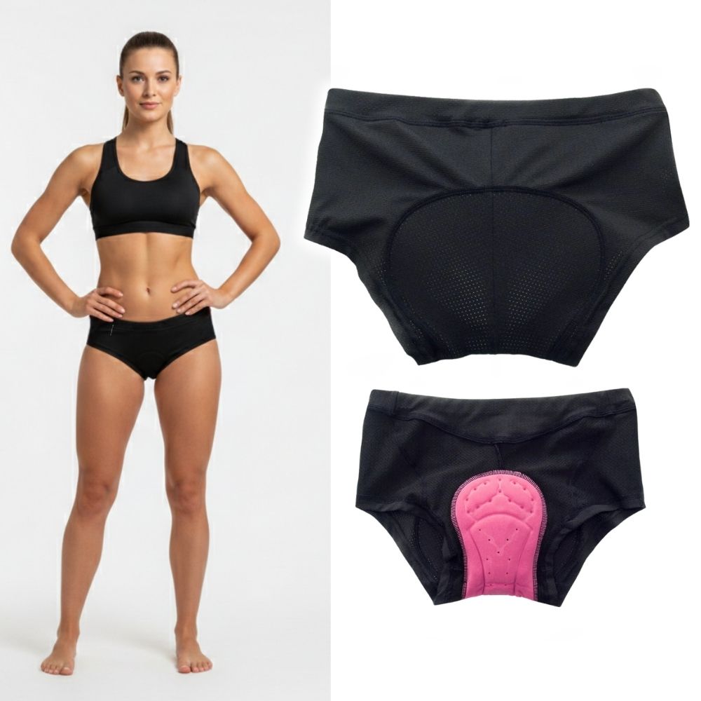 Dame Boxershorts med Gelpolstring inSPORTline Stradina – Sort