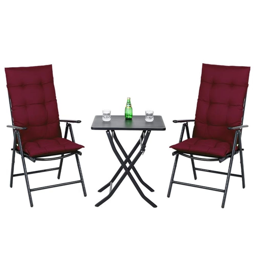 Stolputesett 6 stk Cozy Vanamo 129x53x10 cm - rød