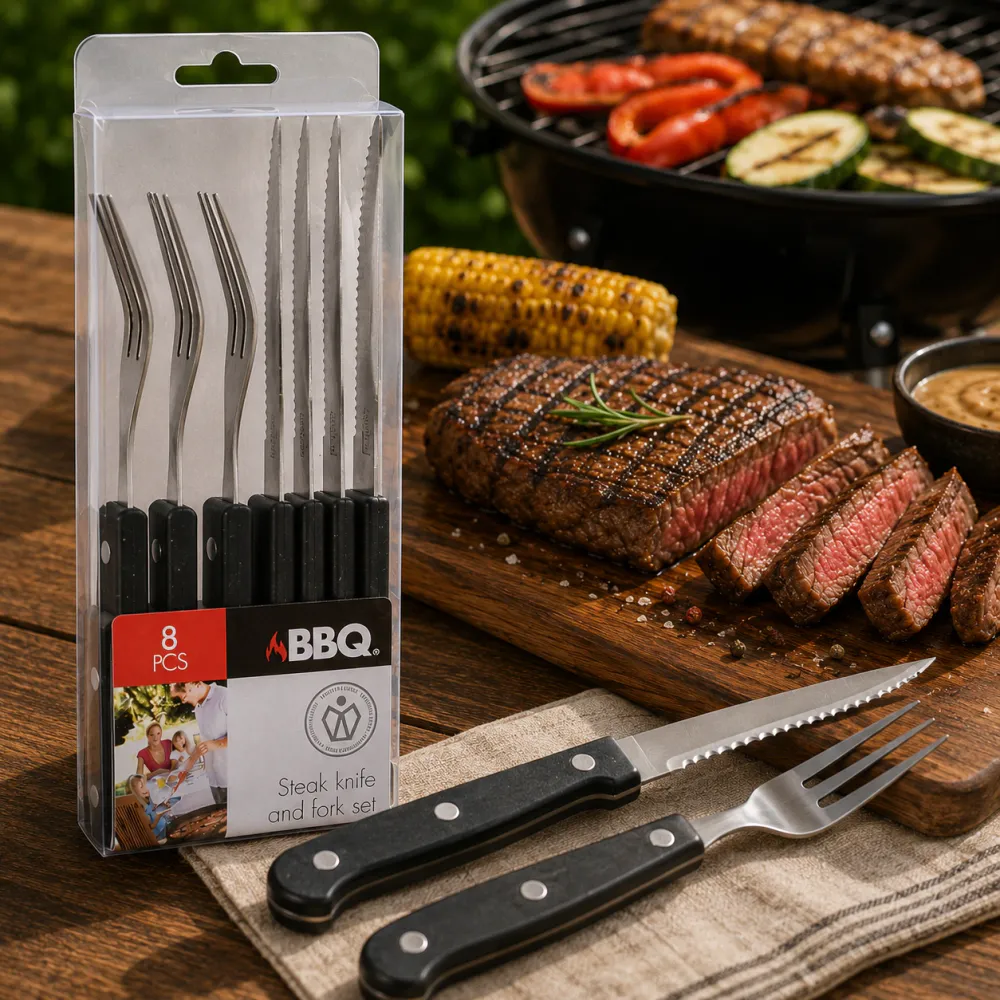 Grillbestikk sett - 8 stk