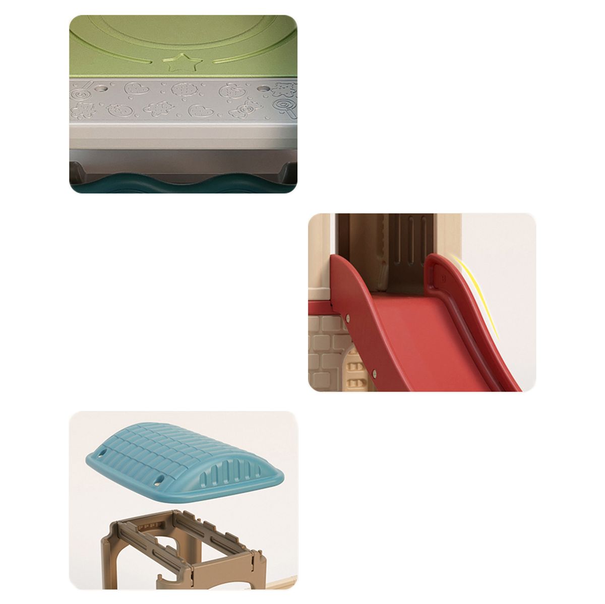 Innendørs lekehus inSPORTline Terkino - sklie, bro og basketballkurv