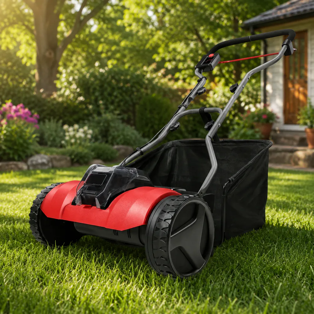 Batteridrevet Spindelgressklipper 38 cm - Einhell