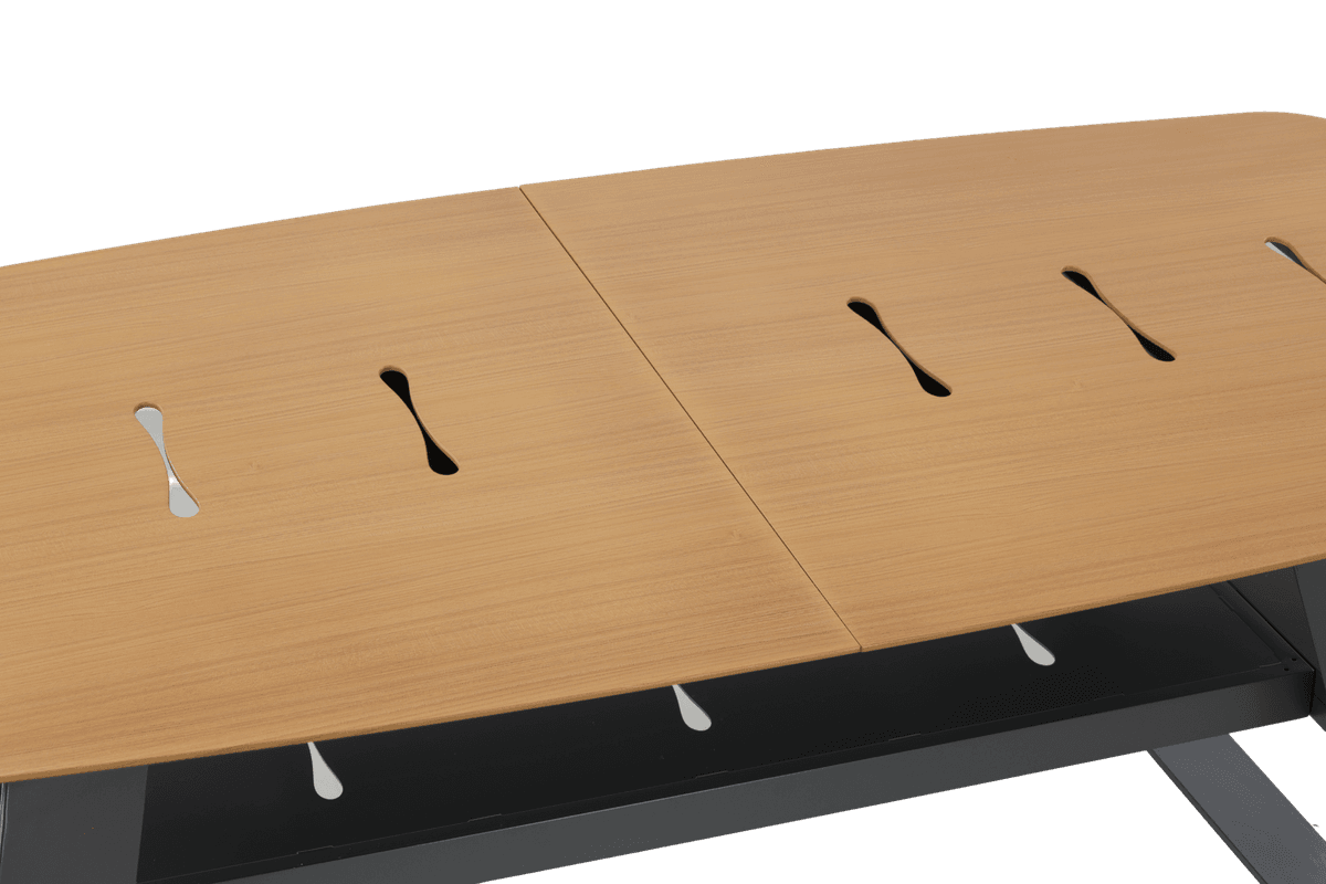 Hagemøbelsett THOMPSON - uttrekkbart bord aluminium