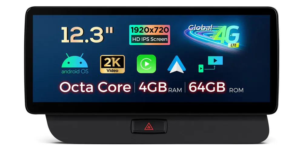 Android DAB+ bilstereo for Audi Q5 Multimedia | 12.3