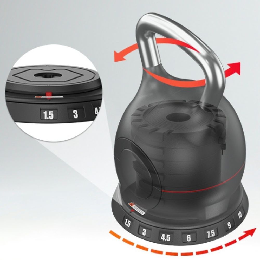 Justerbar kettlebell inSPORTline Xtrabell - 1,5-10 kg