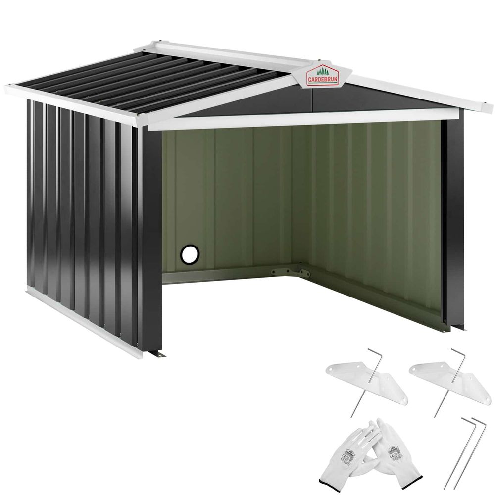 Robotgressklipper garasje metall - 86x100x63cm