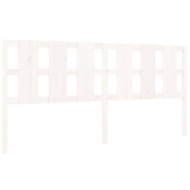 Hovedbilde Sengegavl hvit 205,5x4x100 cm heltre furu
